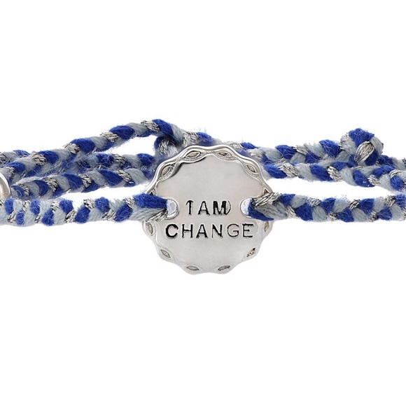 GIRL RISING Sterling Silver “I AM CHANGE” Bracelet - Picture 2 of 7